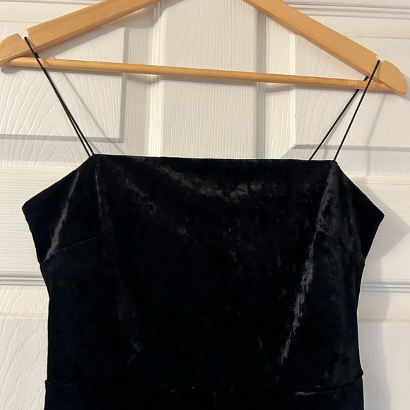 Dynamite Velour Straight Leg Jumpsuit - Picture 2 of 5